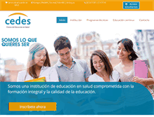 Tablet Screenshot of cedes.edu.co